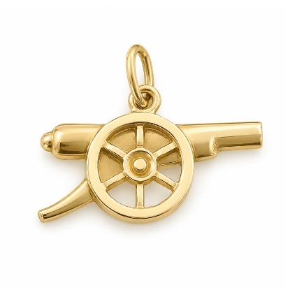Billede af Vedhæng kanon Arsenal F.C. 925s forgyldt