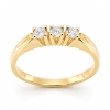 Billede af Ring m. syn stene 3*2½ mm 14 kt