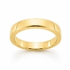 Billede af Båndring kantet massiv, u/sten, br. 4,1 mm. 925s. forgyldt