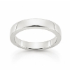 Billede af Båndring kantet massiv, u/sten, br. 4,1 mm. 14 kt. hvg.