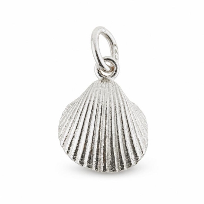 Billede af Vedhæng musling 14 mm. 14 kt. hvg.