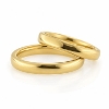 Billede af Vielses & Forlovelses ringe,oval profil 3,1 * 2,0 mm. 925 s. forgyldt (forgyldning vil blive slidt af ved brug !)