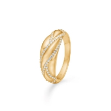 Billede af Mads Z "Eternal Flame" ring 14 kt. guld m. 0,20 ct. brillanter (str. 54)
