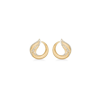 Billede af Mads Z "Eternal Flame" øreringe 14 kt. guld m. 0,22 ct. brillanter