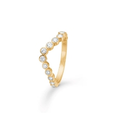 Billede af Mads Z "Freya" ring 14 karat guld m. 0,54 ct. brillanter (str. 54)
