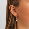 Billede af Mads Z "Moonchild" øreringe 14 kt. guld m. 0,04 ct. brillanter + kulturperler