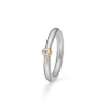 Billede af Mads Z "Vera" ring sølv + 8 kt. guld m. cz (str. 52)
