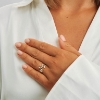 Billede af Mads Z "Olive Love" ring 14 kt. guld m. 0,055 ct. brillanter (str. 60)