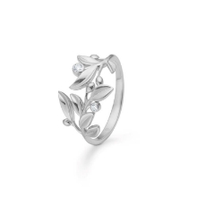 Billede af Mads Z "Olive Love" ring sølv m. cz (str. 58)