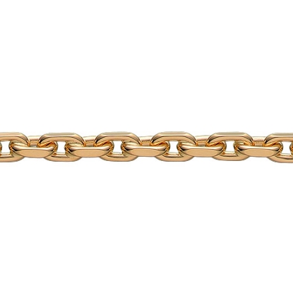 Billede af BNH kæde anker facet 1,3 mm i forgyldt sølv på 40 cm.