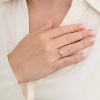 Billede af Mads Z "Astoria" ring 8 kt. guld m. cz (str. 58)