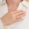 Billede af Mads Z "Solis Shine" ring 8 kt. guld m. cz (str. 58)