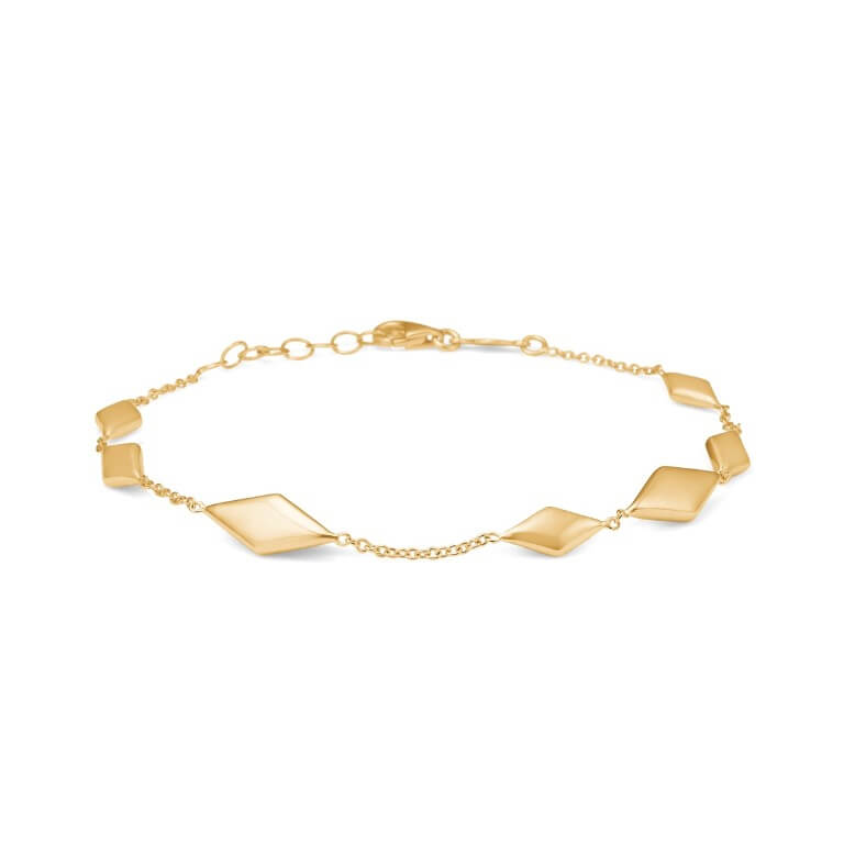 Billede af Mads Z "Diamond" armbånd 8 kt. guld (17+2 cm)