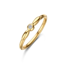 Billede af Spirit Icons Cornelia ring forgyldt sølv m. cz (str. 58)