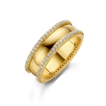 Billede af Spirit Icons Rina ring forgyldt sølv m. cz (str. 56)