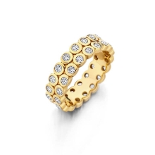 Billede af Spirit Icons Day Dreamer ring forgyldt sølv m. cz (str. 54)