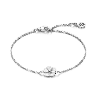 Billede af Spirit Icons Bloom armbånd sølv (17-19 cm)