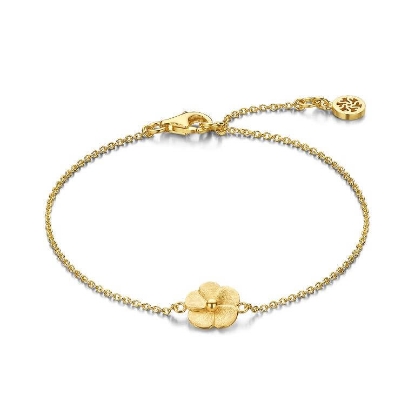 Billede af Spirit Icons Bloom armbånd forgyldt sølv (17-19 cm)
