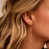 Billede af Spirit Icons Jazz øreringe forgyldt sølv m. cz