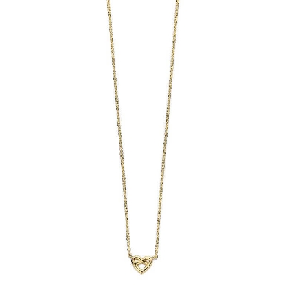 Billede af Spirit Icons Infinity Heart halskæde forgyldt sølv (42+3 cm)