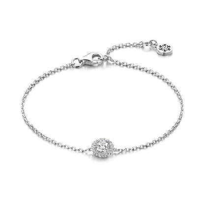 Billede af Spirit Icons Romance armbånd sølv m. cz (17+2 cm)