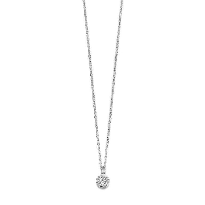 Billede af Spirit Icons Luxury halskæde sølv m. cz (42+3 cm)