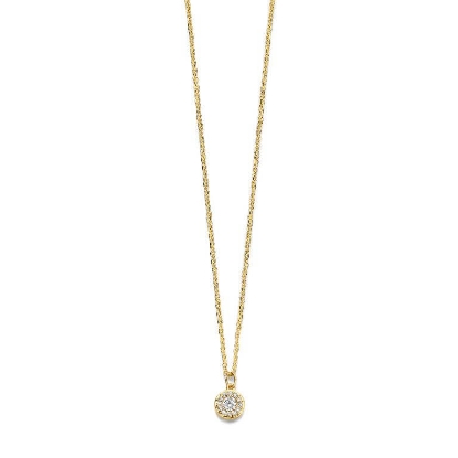Billede af Spirit Icons Luxury halskæde forgyldt sølv m. cz (42+3 cm)