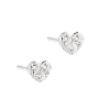 Billede af Aqua Dulce Tiny Heart øreringe sølv m. cz