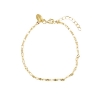 Billede af Aqua Dulce Marisol armbånd forgyldt sølv (17 + 3 cm)