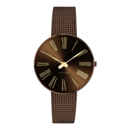 Billede af Arne Jacobsen ur - Roman - Kastanjebrun 34mm