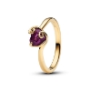 Billede af Pandora Disney The Nightmare Before Christmas Sally Lilla Hjerte ring forgyldt metalblanding m. krystal (str. 48-60)