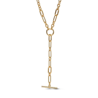 Billede af Pandora Y-Halskæde med Kædeled forgyldt metalblanding (45 cm)