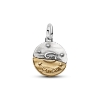 Billede af Pandora Krebsen Stjernetegn Medaljoncharm sølv/forgyldt metalblanding m. cz (Cancer)
