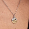 Billede af Pandora Stenbukken Stjernetegn Medaljoncharm sølv/forgyldt metalblanding m. cz (Capricornus)