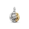 Billede af Pandora Tvillingerne Stjernetegn Medaljoncharm sølv/forgyldt metalblanding m. cz (Gemini)