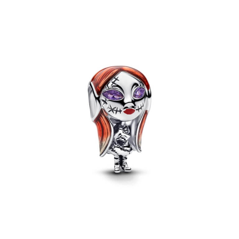 Billede af Pandora Disney The Nightmare Before Christmas Sally charm sølv m. emalje