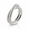 Billede af Ring dobbelt skinne, krydser på top, tråd 2,5 mm. 925s