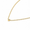 Billede af Collie med brill. 0,05 ct. w/vs, rørfatning, rund anker tr. 0,30 mm. 42 cm. 14 kt.