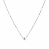 Billede af Collie med brill. 0,05 ct. w/vs, rørfatning, rund anker tr. 0,30 mm. 42 cm. 14 kt.hvg.