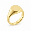Billede af Ring, Signetring oval plade 11*9,5 mm 8 kt.