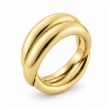 Billede af Ring dobbelt begge i gult guld 14 kt.