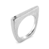Billede af Ring massiv, brill. 0,05 w/pi.  925s.