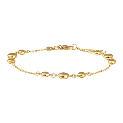 Billede af Nordahl Andersen armbånd 8 karat guld m. kugler (17+2 cm)