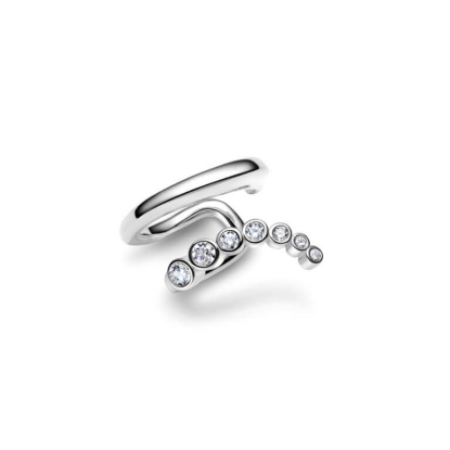 Billede af Maria Black 'Arc' Ear Cuff sølv m. cz