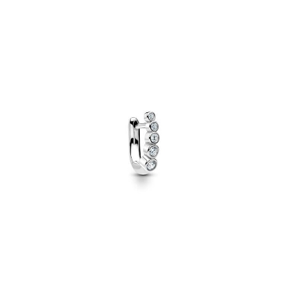 Billede af Maria Black 'Arc Bold Huggie' ørering sølv m. cz