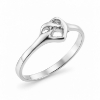 Billede af Ring "Cuddling Heart" 925s sølv