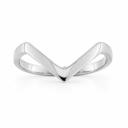 Billede af Ring V ring 14 kt. hvg. (Vring)