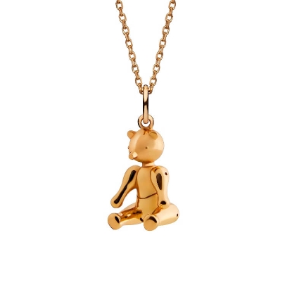 Billede af Kay Bojesen Jewelry "Bjørnen" halskæde forgyldt sølv (45-50 cm)