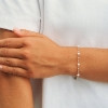 Billede af Studio Z "Aurelia Pearl" armbånd sølv m. fvp (18+3 cm)