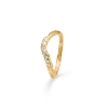 Billede af Studio Z "Veil" ring forgyldt sølv m. cz (str. 50-60)